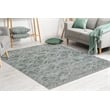 Pemberly Row Polyester Transitional Geometric Green 3x5 Area Rug