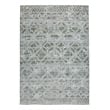 Pemberly Row Polyester Transitional Geometric Green 3x5 Area Rug