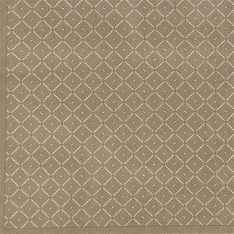 Pemberly Row Transitional Geometric 7'9 x 11' Polypropylene Area Rug in Beige