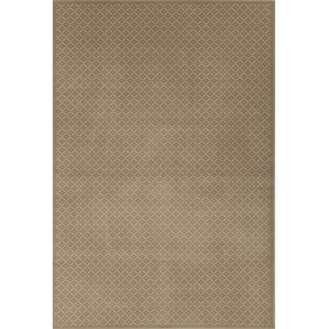 Pemberly Row Transitional Geometric 7'9 x 11' Polypropylene Area Rug in Beige