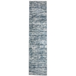 Pemberly Row Polyester Transitional Striated Blue Runner Area Rug