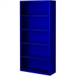 Pemberly Row Modern Industrial Office Stationary Bookcase in Blue
