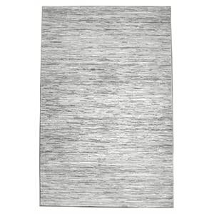 Pemberly Row Polyester Transitional Striated Gray 5x8 Area Rug