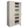 Pemberly Row Modern Industrial Office Adjustable Storage Cabinet in Gray