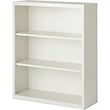 Pemberly Row Modern Industrial Office Stationary Bookcase in Almond