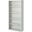 Pemberly Row Modern Industrial Office Stationary Bookcase in White