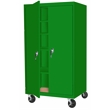 Pemberly Row Modern Industrial Office Mobile Storage Cabinet in Green