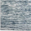 Pemberly Row Polyester Transitional Striated Blue 5' Round Area Rug