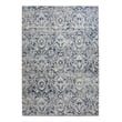 Pemberly Row Polyester Transitional Abstract Blue 8x10 Area Rug