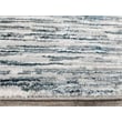 Pemberly Row Polyester Transitional Striated Blue 5x8 Area Rug
