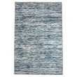 Pemberly Row Polyester Transitional Striated Blue 5x8 Area Rug