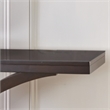 Pemberly Row Console Table in Espresso Cherry Wood and Mango Veneers