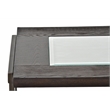 Pemberly Row Modern / Contemporary Square End Table in Smokey Brown