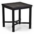 Pemberly Row Wood Rustic Square End Table in Rustic Brown Finish