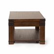 Pemberly Row Contemporary Lift Top Coffee Table with Casters in Cherry