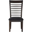 Pemberly Row Wood Ladderback / Shaker Dining Side Chair in Espresso