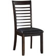 Pemberly Row Wood Ladderback / Shaker Dining Side Chair in Espresso