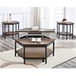 Pemberly Row Transitional Chocolate Wood Hexagon Lift-Top Cocktail Table