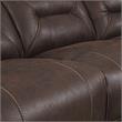 Pemberly Row Transitional Saddle Brown 3-Piece Reclining Sectional