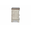 Pemberly Row Rustic Ivory Wooden Two Drawer Nightstand White