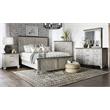 Pemberly Row Rustic Ivory Wooden Two Drawer Nightstand White