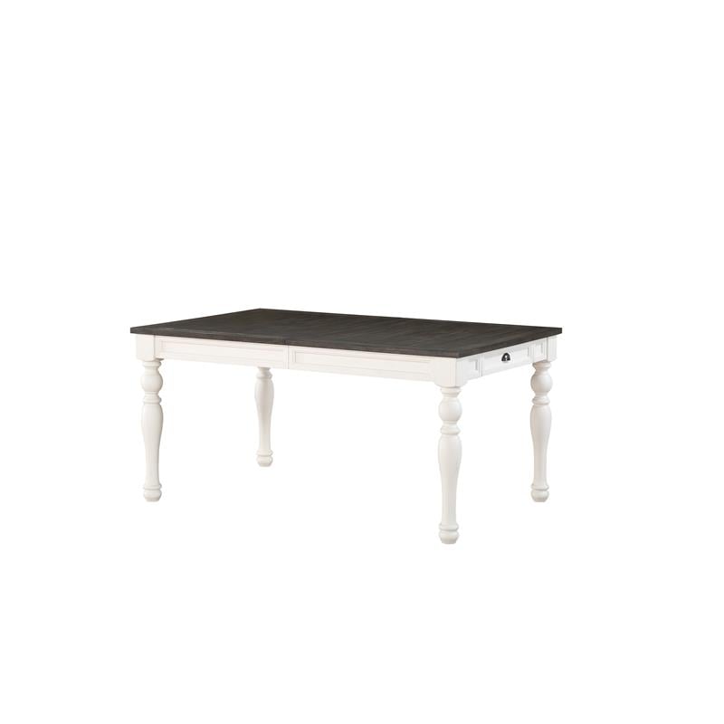 Pemberly Row Farmhouse / Country Two-Tone 7-Piece White Dining Set