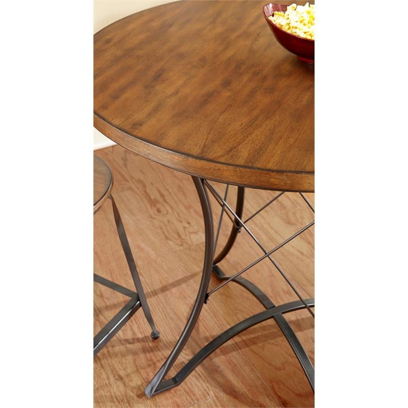 Pemberly Row Burnished Brown 5-Piece Counter Height Dining Set
