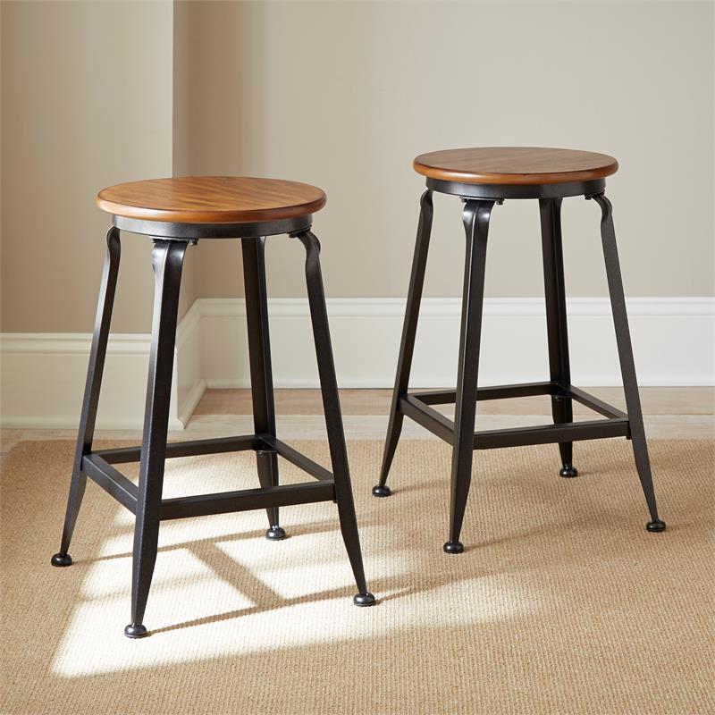Pemberly Row Burnished Brown 5-Piece Counter Height Dining Set