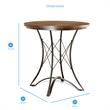 Pemberly Row Burnished Brown 5-Piece Counter Height Dining Set