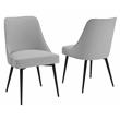 Pemberly Row White Marquina Marble 5-Piece Dining Set with Stone Chairs