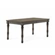 Pemberly Row Wood Modern Transitional Gray-Brown Dining Table