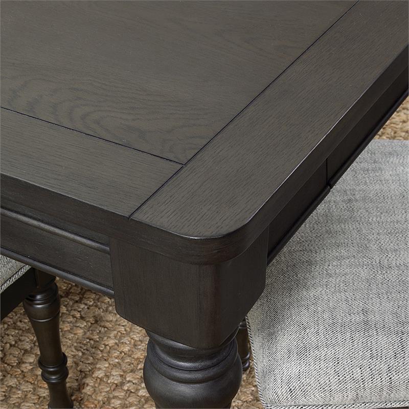 Pemberly Row Wood Modern Transitional Gray-Brown Dining Table
