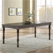 Pemberly Row Wood Modern Transitional Gray-Brown Dining Table