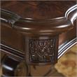 Pemberly Row Wood Traditional Warm Pecan Finish Dining Table