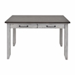 Pemberly Row Farmhouse Rustic Ivory and Honey Multi-Function Table