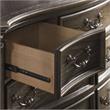 Pemberly Row Multi-step Molasses Queen Wood 5-Piece Sleigh Bedroom Set