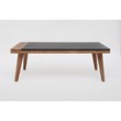 Pemberly Row Slate and Natural Matte Wood Finish Cocktail Table