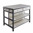 Pemberly Row Weathered Driftwood Counter Height Dining Table