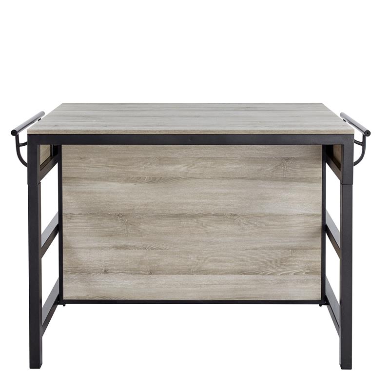 Pemberly Row Weathered Driftwood Counter Height Dining Table