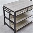 Pemberly Row Weathered Driftwood Counter Height Dining Table