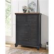 Pemberly Row Chocolate and Honey Brown King 6-Piece Bedroom Set