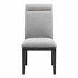 Pemberly Row Rubbed Charcoal 8-Piece Dining Set with Gray Side Chairs