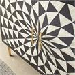 Pemberly Row Contemporary Black and Ivory 2-Door Wood Accent Cabinet