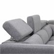Pemberly Row Contemporary Gray Tweed Fabric Power Reclining Sectional