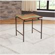 Pemberly Row Natural Wood with Emerald Green Inlay 3-Piece Occasional Set