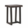 Pemberly Row Cherry and Ebony Solid Wood Live Edge 3-Piece Counter Dining Set