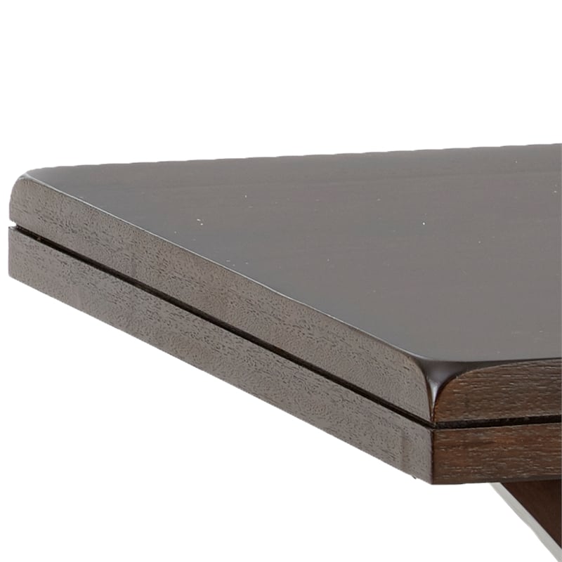 Pemberly Row Contemporary Square End Table in Espresso Cherry Wood