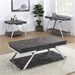 Pemberly Row Contemporary Dark Gray Wood and Laminate Sofa Table