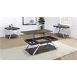 Pemberly Row Dark Gray Wood and Laminate 3-Piece Occasional Table Set