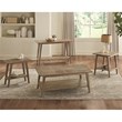 Pemberly Row Modern Mid-Century Natural Wood Square End Table